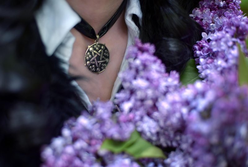 black hair, look, The Witcher 3, lilac, the enchantress, Yennefer, Yennifer, 5K, obsidian star
