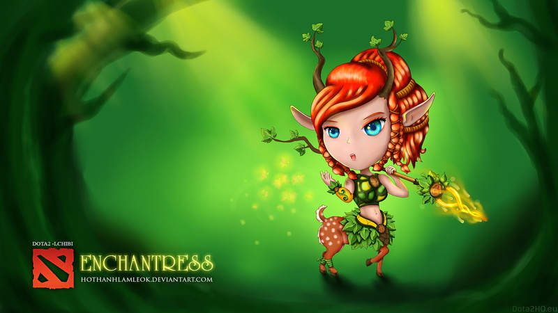 1080P, enchantress, dota, aiushtha