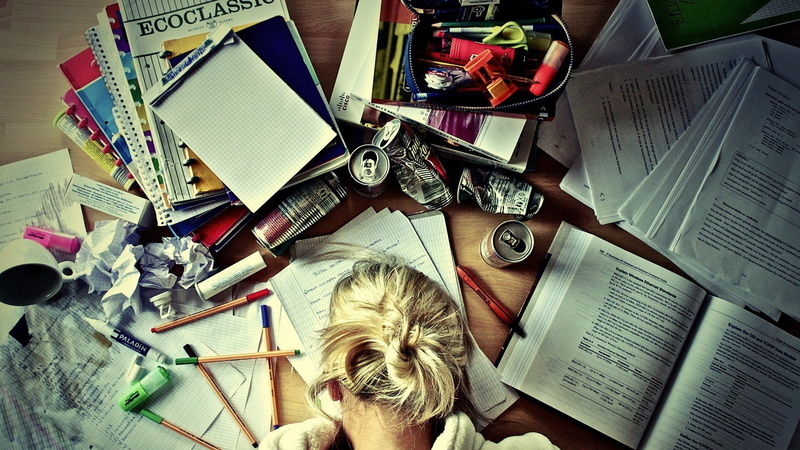 book, directly above, scissors, Exams, business, Time, choice, publication, paper, glasses, desk, messy, large group of objects, still life, eyeglasses