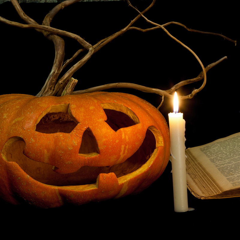 anthropomorphic face, studio shot, light, spooky, stilllife, vegetable, illuminated, book, fire, food, flame, face, dark, old, closeup, heat - temperature