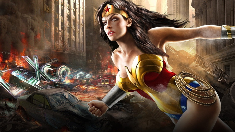 wonderwoman, 1080P, cartoon/comic, woman, hd, wonder