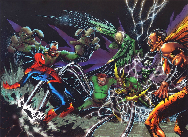 male likeness, creativity, stage, night, sinister six, representation, indoors, human representation, decoration, animal wildlife, no people, art and craft