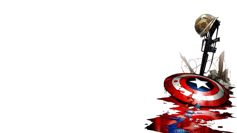 1080P, shield, blood, captain, hd, white, cartoon/comic, america