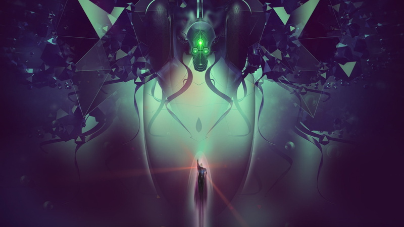 waist up, digital composite, artwork, one person, brainiac, science, superman, futuristic, nature, standing, 1080P, adult, reflection, Others, arts culture and entertainment