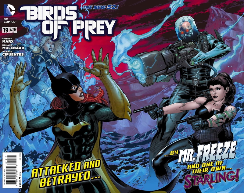 Batgirl, Brown Hair, Birds Of Prey, Blue Eyes, Black Canary, Ice, Frozen, Cape, Pistol, DC Comics, Weapon, Comics, Blonde, 720P, Red Hair, Starling (DC Comics)