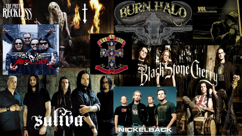 Burnhalo, Music, Saliva, Nickelback, Rock (Music), 1080P, Crossover