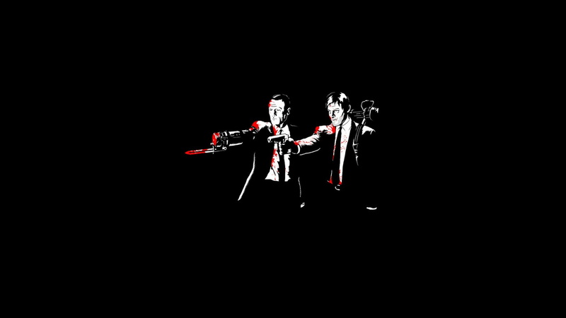 1080P, jackets, black Background, s, silhouette, Merle Dixon, illustration, togetherness, performance, two people, vector, human representation, two, males