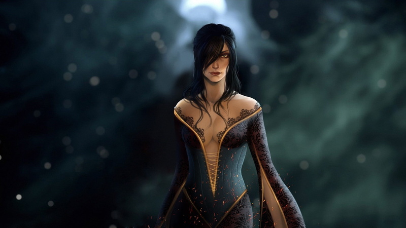 Long Hair, 1080P, artwork, Morrigan (character), fantasy Art, Dragon Age Inquisition, women