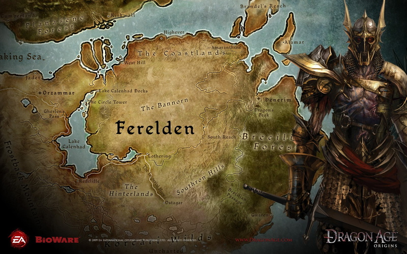 video games, 1080P, Dragon Age: Origins, Dragon Age, map