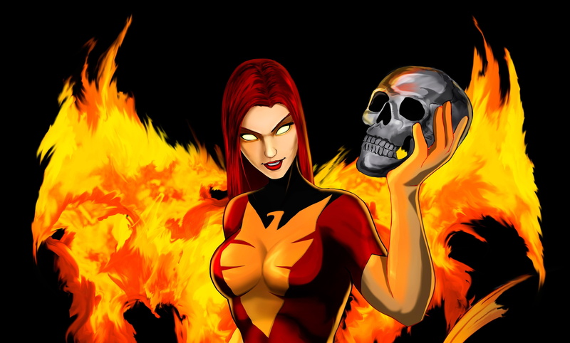 marvel comics, fantasy art, skull, 4K, fantasy, art, marvel, comics
