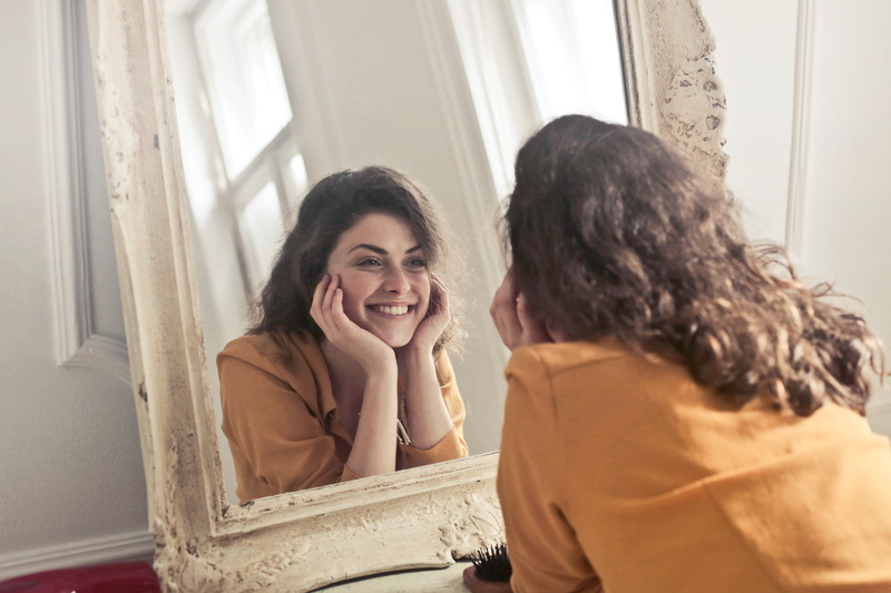 Face, Home, long hair, happiness, women, beauty, Old, window, caucasian, Looking, Happy, togetherness, young, collared shirt, emotion, Reflection, young adult