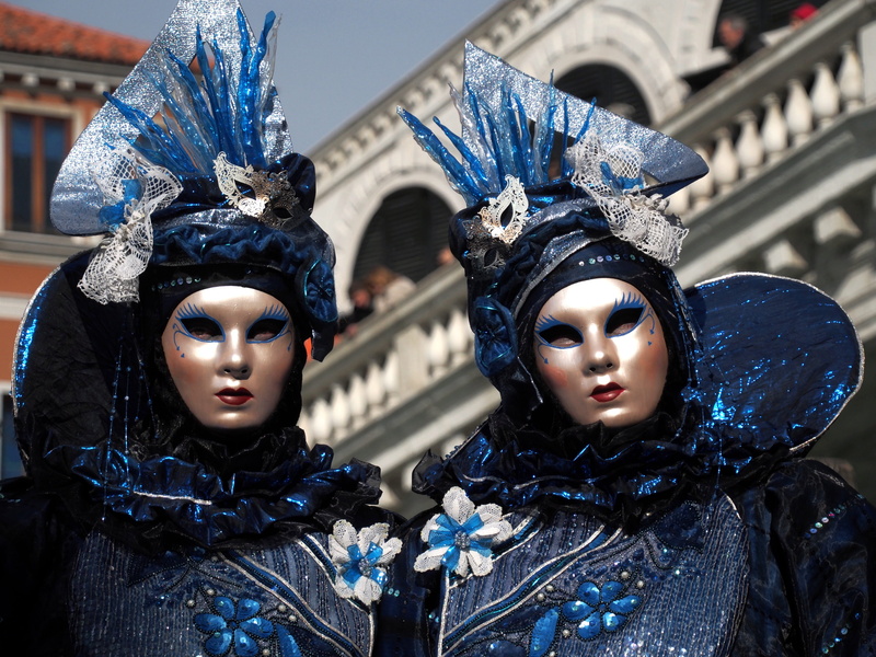 architecture, traveling Carnival, women, venice - Italy, headdress, day, st. Marks Square, focus on foreground, art and craft, portrait, human body part