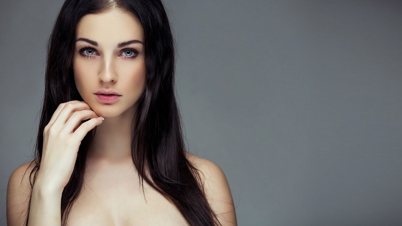 contemplation, beauty, beautiful people, studio shot, one person, indoors, adult, portrait, Alla Berger, hair, long hair, human hair, hairstyle, beautiful woman