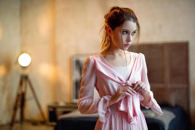 women, 1080P, looking away, Ksenia Kokoreva, portrait, depth of field