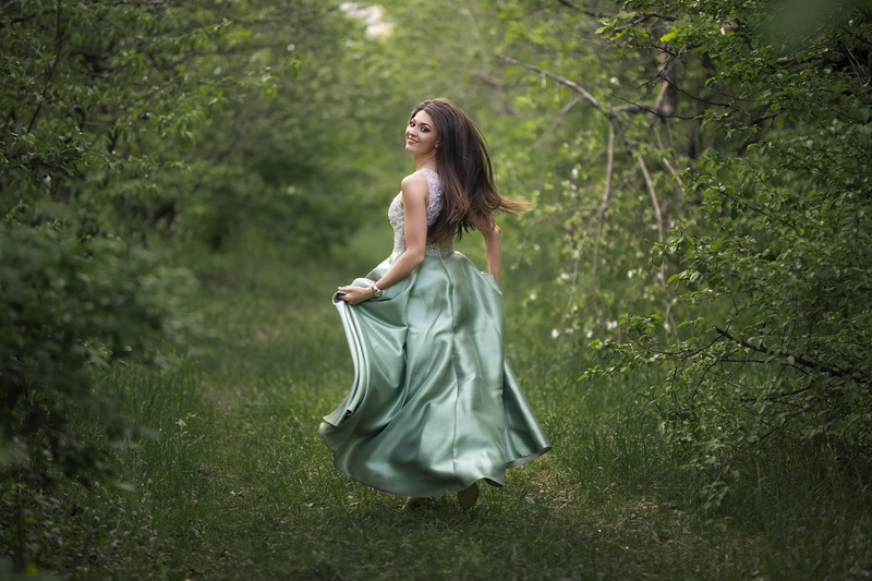 dress, Dmitry Shulgin, women, women outdoors, model, 1080P