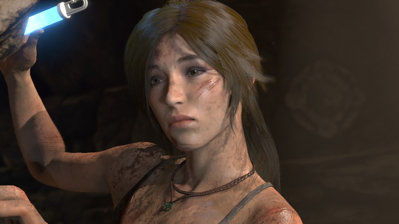 scars, brown eyes, sad, necklace, Rise of the Tomb Raider, pink lipstick, Lara Croft, looking into the distance, 1080P, brunette