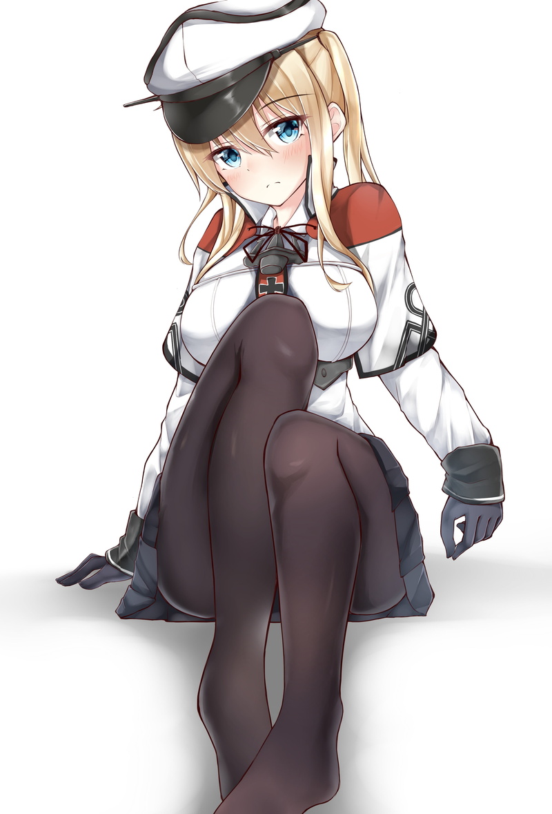cut out, blonde, Graf Zeppelin (KanColle), one person, Kantai Collection, beautiful woman, human representation, beautiful people, fashion, portrait, studio shot