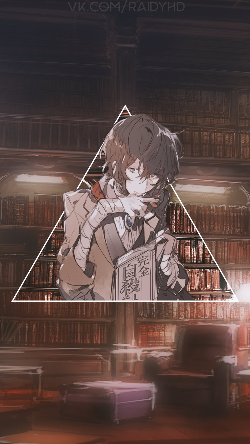 4K, anime, Dazai Osamu, anime girls, picture-in-picture