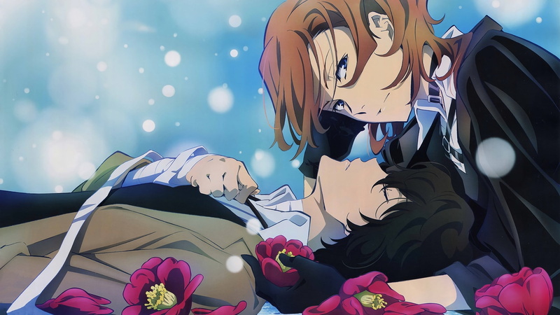 1080P, and, chuya, osamu, dogs, bungo, nakahara, dazai, anime, stray