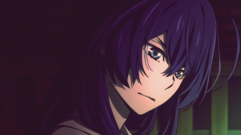 purple, hairstyle, hair, Bungou Stray Dogs, anime girls, mask, mask - disguise, indoors, one person, young women, black color, eye, unrecognizable person