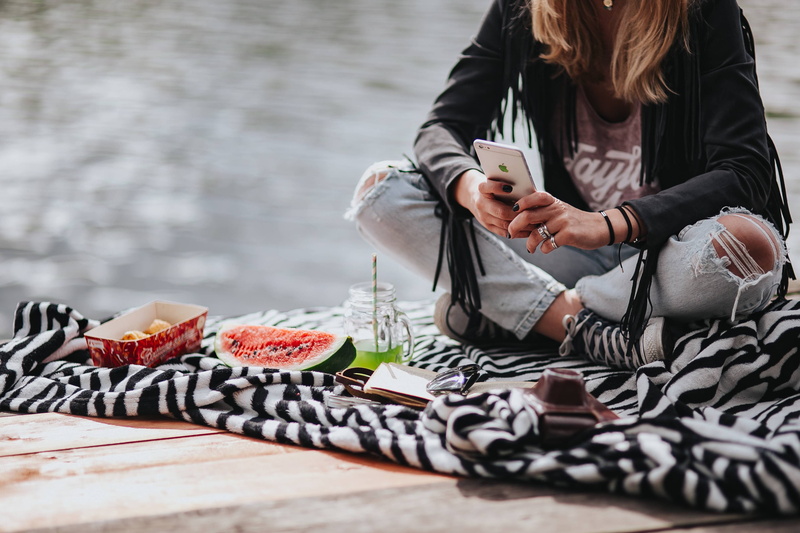 watermelon, Blonde, wooden, wooden pier, nature, 4K, real people, lifestyles, pier, adults only, females, healthy, young Adult, ripped, girl, people, food