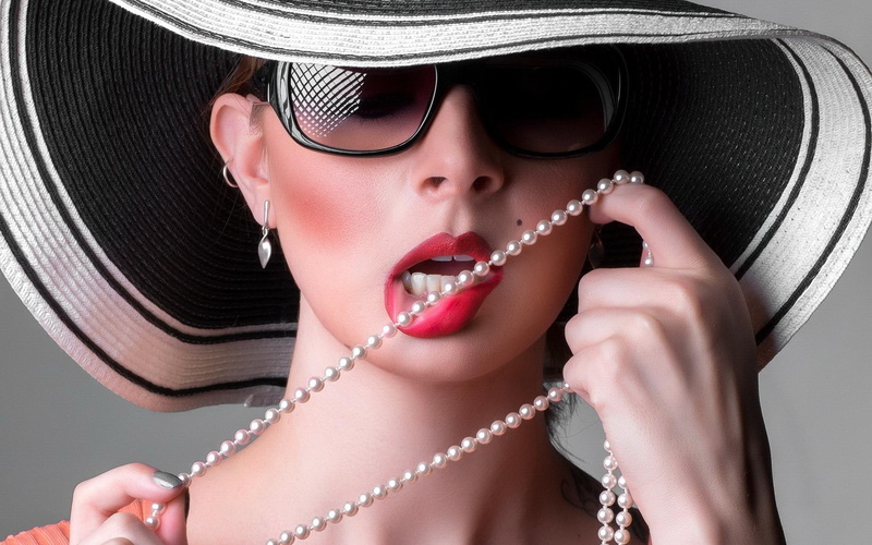 pearls, 1920x1200, pearl, 1080P, beautiful, white, girls, woman, necklace, bead