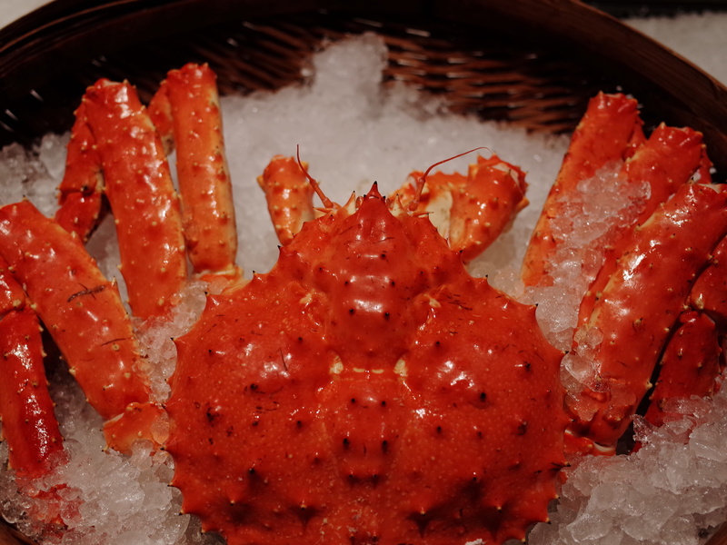 pasta, invertebrate, mammal, wellbeing, fish, crab, still life, swordfish, king crab, serving size, no people, meat, plate, seashell, ice, freshness, food