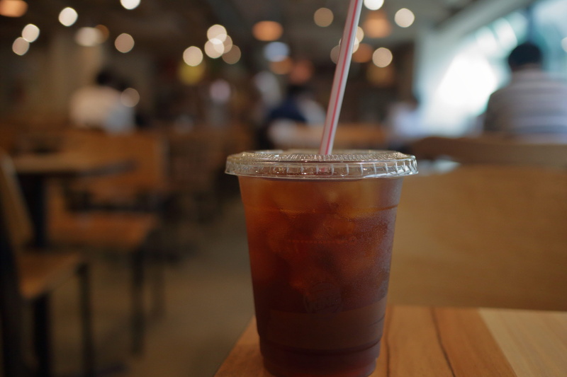 beverage, drink, table, drinking straw, glass, caffeine, coffee - drink, cold drink, focus on foreground, drinks, wood - material, restaurant, close-up