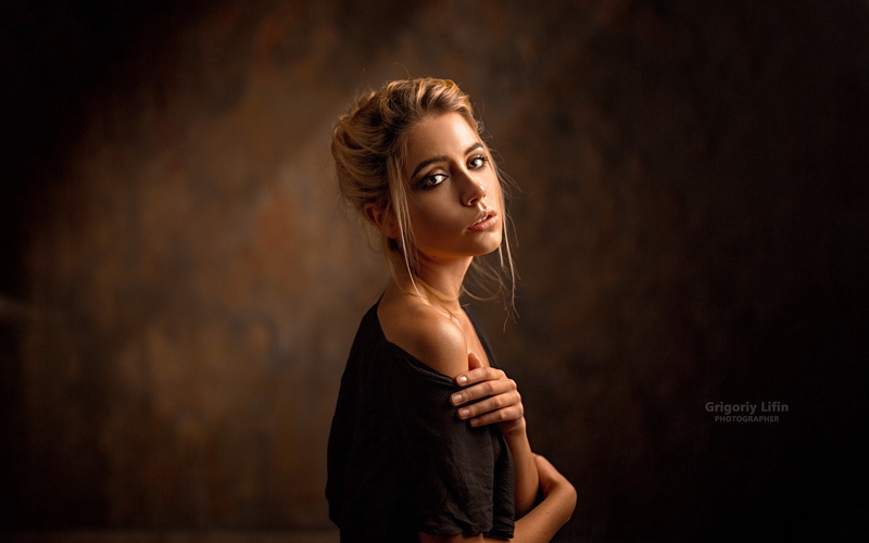 1080P, portrait, Ksenia Kokoreva, blonde, women, Grigoriy Lifin