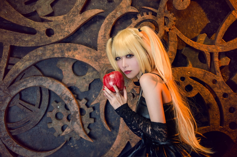 1080P, tails, Asian, style, outfit, long hair, costume, cosplay, image, girl, Apple, dress, look, makeup, face, gear, black, character, blonde
