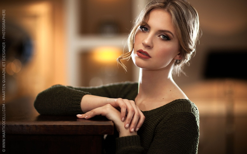 Maarten Quaadvliet, young women, females, model, fashion, sitting, 1080P, indoors, hair, hairstyle, looking at viewer, blonde, women, adult, beautiful people