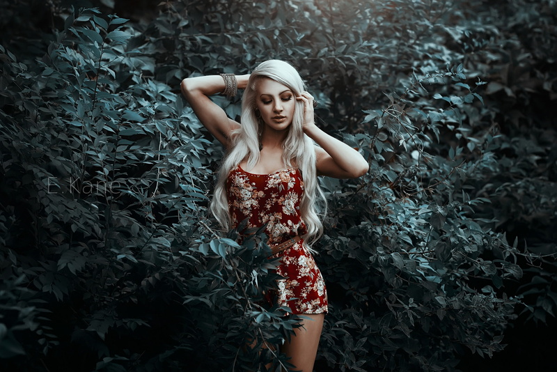 women, long hair, dress, armpits, blonde, portrait, 1080P, tanned