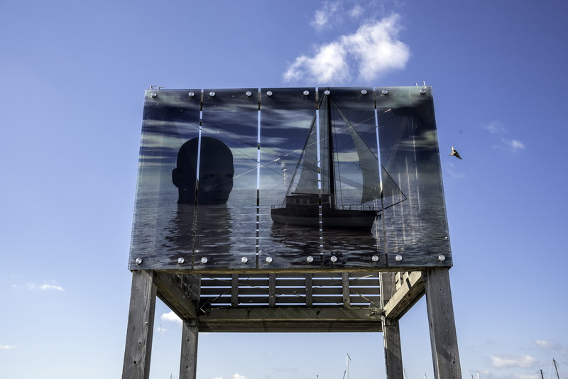 ship, blue, bay, watching, reflection, transportation, canada, outdoors, tranquility, public domain, photo, Thunder Bay, Head, metal, thunder bay, 5K