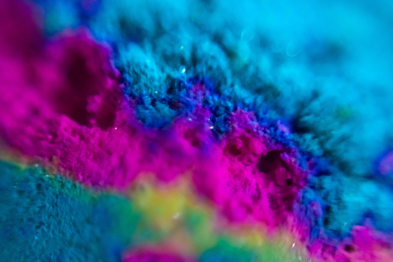 pink color, vibrant color, purple, pink, close-up, pattern, water, weapon, talcum powder, ink, indoors, dye, blue, indian color festival, selective focus
