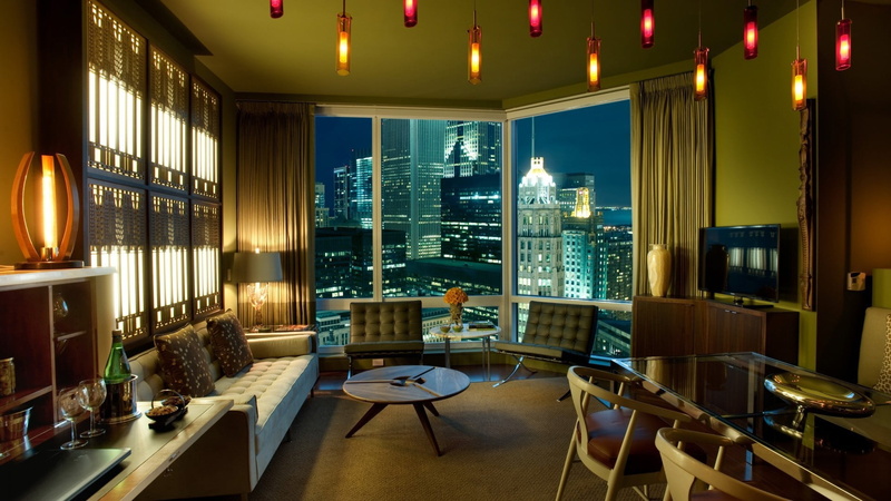 lighting Equipment, 1080P, light - Natural Phenomenon, design, skyscraper, gray, office building exterior, night, absence, chair, domestic Room, dining