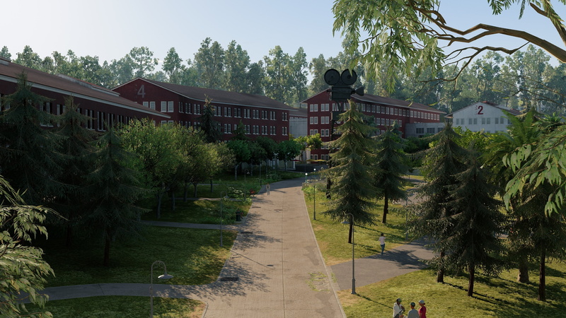 transportation, nature, grass, tree, residential district, footpath, green color, incidental people, building exterior, day, 4K, house, city, architecture
