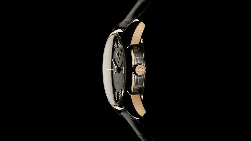 watch, leather, strap, hd, gold, 1080P, crown, omega