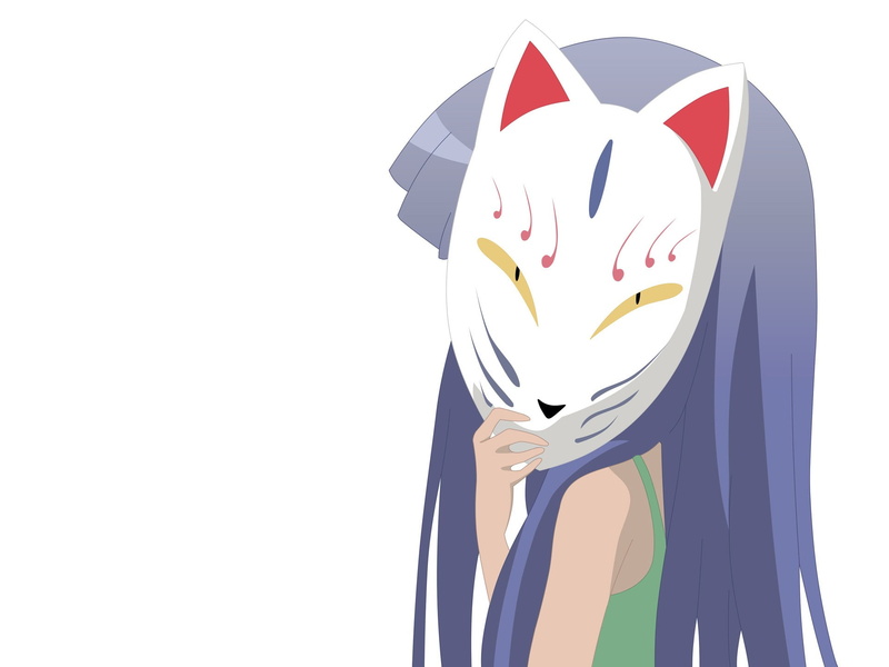 white background, pattern, cut out, still life, Furude Rika, Rika, art and craft, creativity, studio shot, Higurashi No Naku Koro Ni, copy space, representation