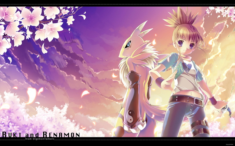 digimon, x, hd, art, nonaka, Renamon, rika, 1080P, anime