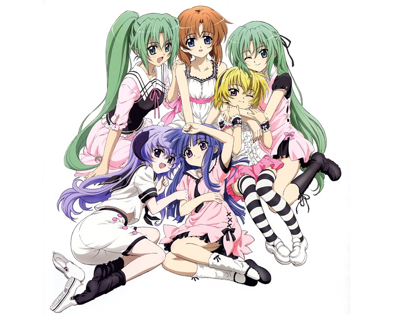 costume, Sonozaki Shion, body part, Ryuuguu Reina, Furude Rika, arts culture and entertainment, representation, people, white background, Houjou Satoko