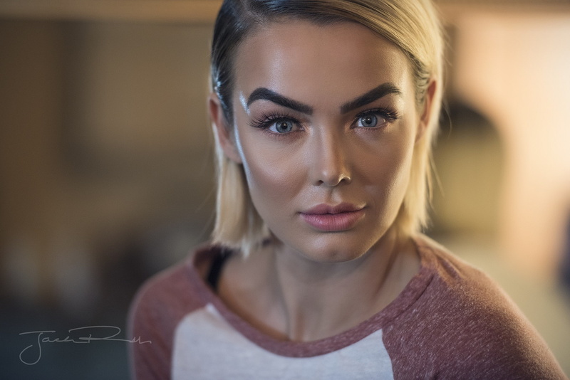 women, depth of field, face, 1080P, Rosie Robinson, Jack Russell, blonde