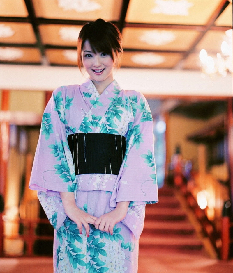 women, open mouth, business, focus on foreground, portrait, beautiful woman, indoors, standing, emotion, front view, kimono, Sasaki Nozomi, Asian, smiling