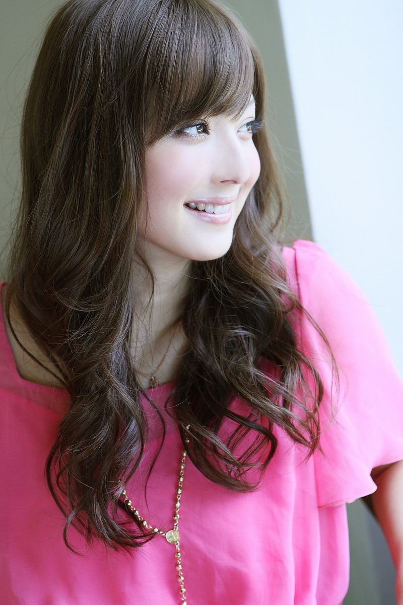 looking away, necklace, smiling, Japanese, Sasaki Nozomi, Asian, brunette, 1080P, model, women