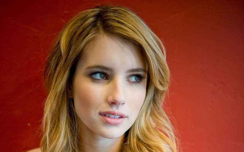 face, 1080P, actor, looking away, Emma Roberts, women
