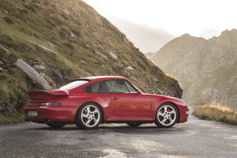 day, rock - object, red, mode of transportation, outdoors, motor vehicle, porsche, 2K, rock, turbo, 911, solid, stationary, scenics - nature, land vehicle