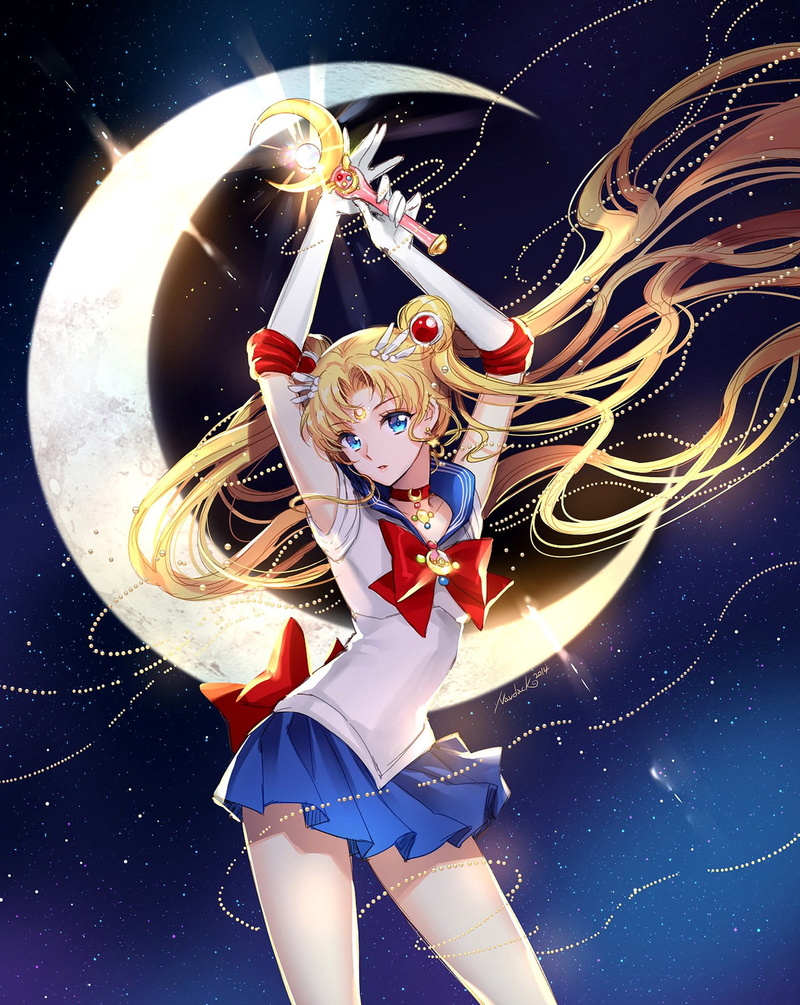 sailor, 720P, series, long, anime, girl, hair, moon, amazing