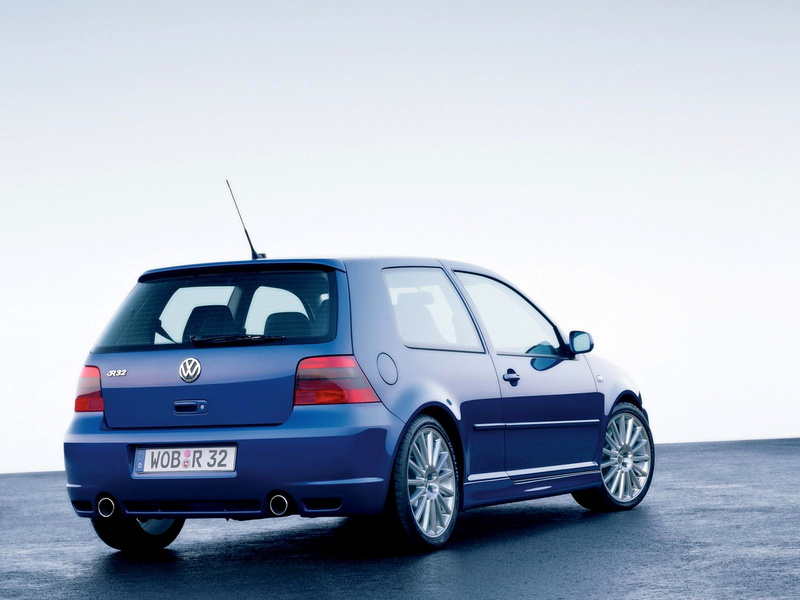 blue, golf, car, volkswagen, 4K, r32, 2002, germany, 4000x3000