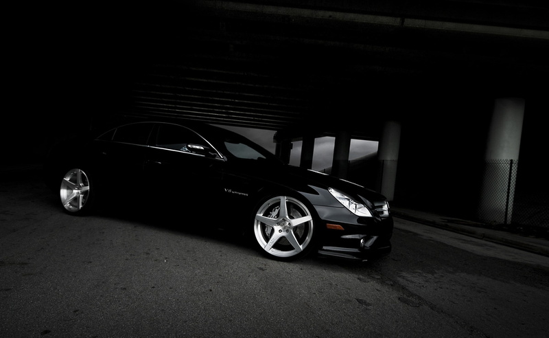 Cars, architecture, night, 2K, street, wheel, no people, coupe, black, luxury, retro styled, stationary, land vehicle, city, parking garage, sports car