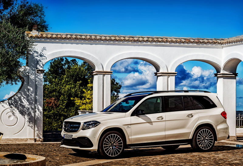 4K, Mercedes, GLS-Class, X166, white, Mercedes-Benz, AMG, suv