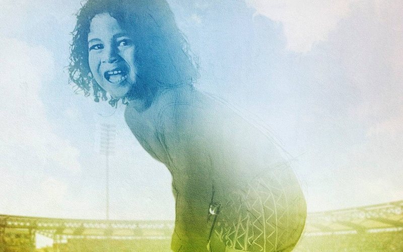 looking at camera, happiness, adult, beautiful woman, dreams, day, portrait, sachin tendulkar, smiling, digital composite, multiple exposure, one person